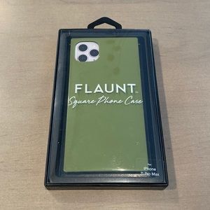 Flaunt Square Phone Case - iPhone 11 Pro Max - Olive Green
